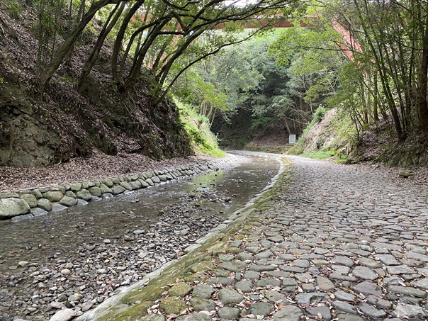 鮎返りの滝　手前の川
