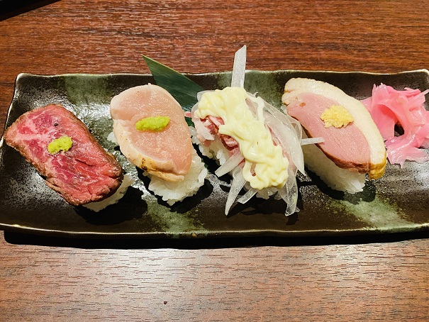肉寿司4種盛り