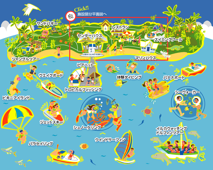 ココス島地図