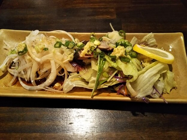 ラーメン太箪のかつおのタタキ