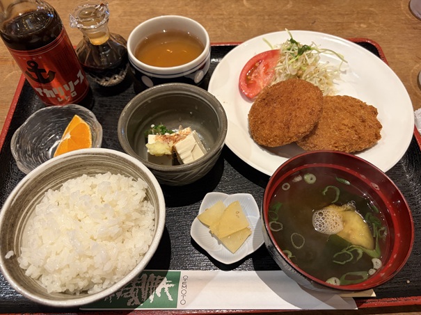ヨーロピアン珈琲長崎屋 コロッケ定食