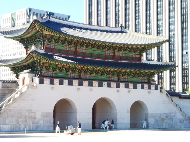 韓国ソウルの景福宮光化門
