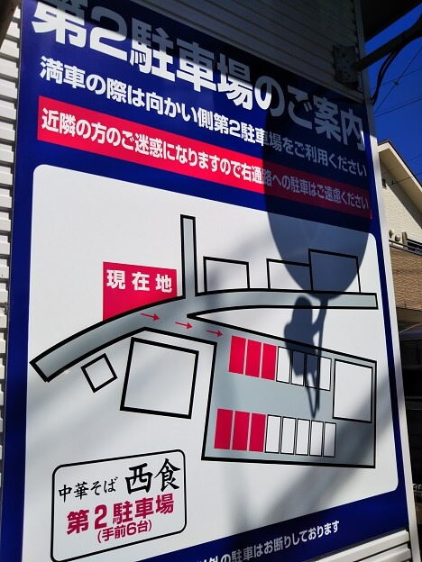 西食駐車場