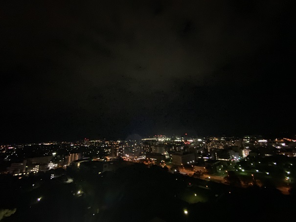 丸亀城からの夜景