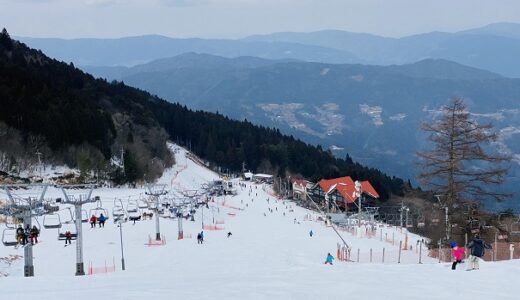 井川スキー場 腕山 初級コースが800m 傾斜が緩やか 三好市