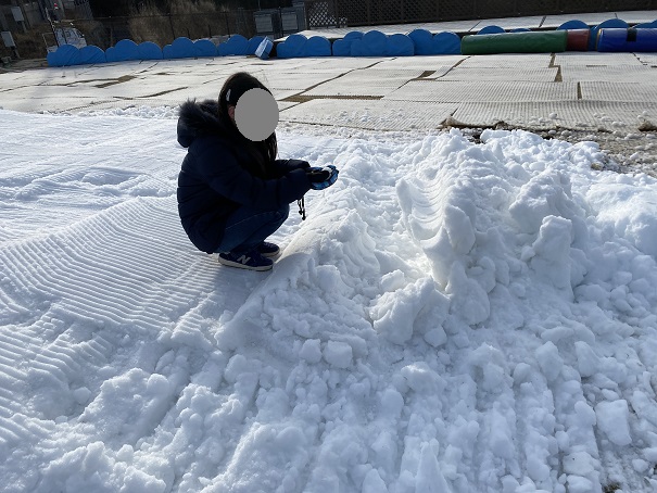 雲辺寺山頂公園　雪だるま作り