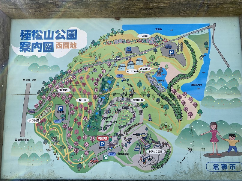 種松山公園西園地　案内図