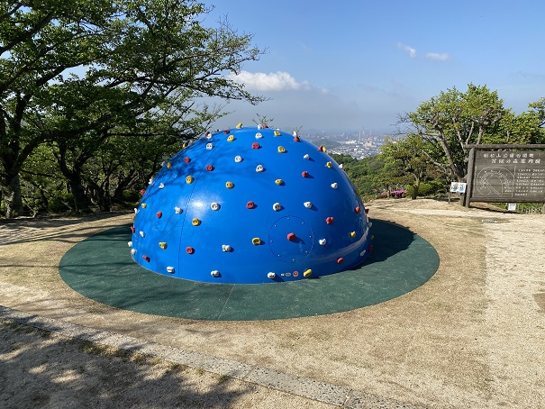 種松山公園　青い半球のぶつぶつ