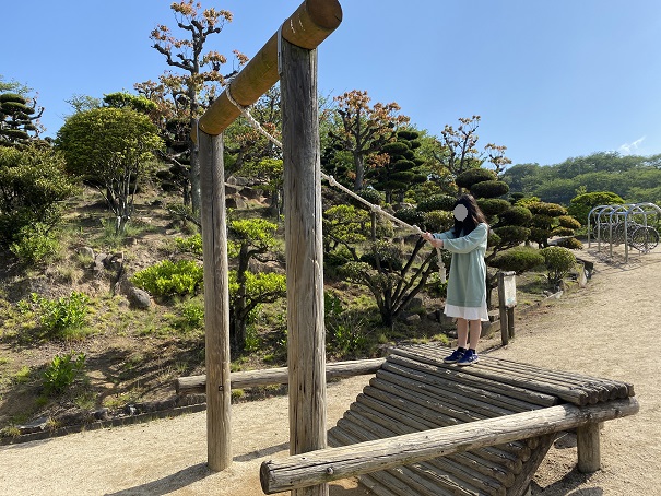 種松山公園西園地　冒険の森　ターザン