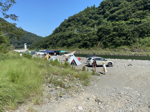 小浜キャンプ場　河原