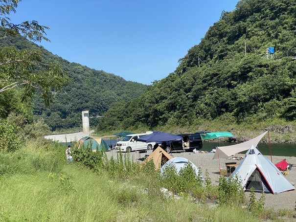 小浜キャンプ場テント