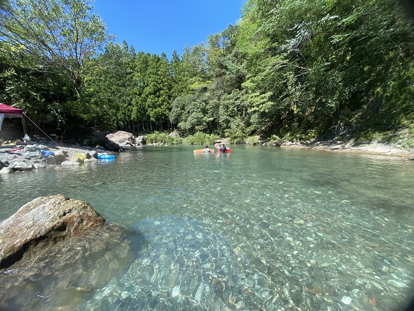 日ノ御子河川公園キャンプ場　物部川