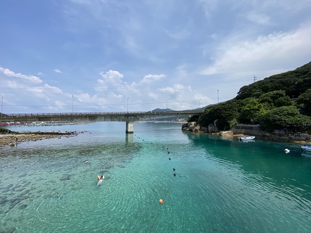 柏島ビーチで海水浴