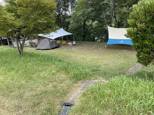 天満宮前キャンプ場　テントサイト