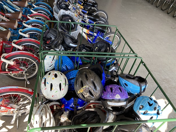 まんのう公園サイクリング　ヘルメット
