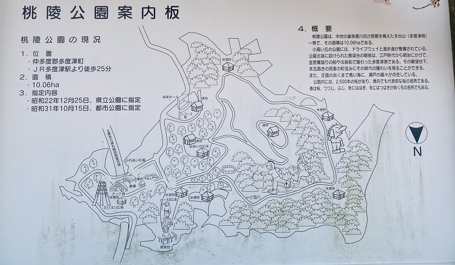 桃陵公園案内図