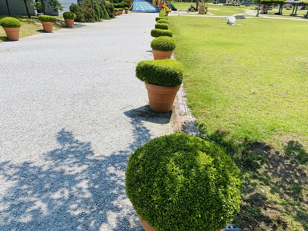 深山イギリス庭園までの道