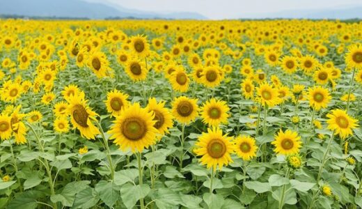 善入寺島のひまわり 川の無人島にビタミンカラー 吉野川市