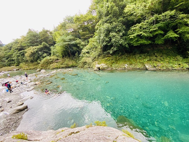 吉野川支流汗見川