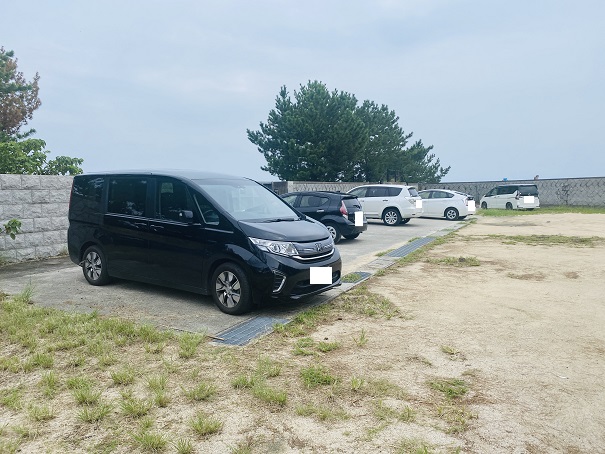 志島ヶ原海岸公園　駐車場