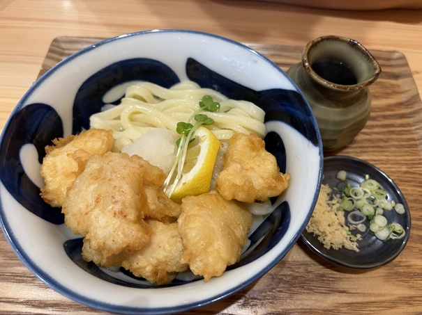 手打ちうどん竹寅　とり天おろしぶっかけ