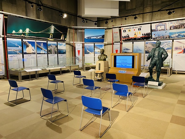 瀬戸大橋記念館　展示室2　時代を創った偉人銅像