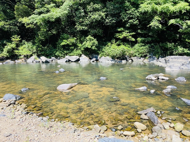 宇甘渓　川の水