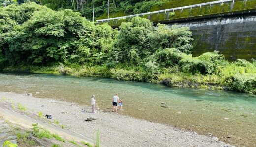 かわうそ自然公園 新荘川で川遊び 無料キャンプ場 津野町　