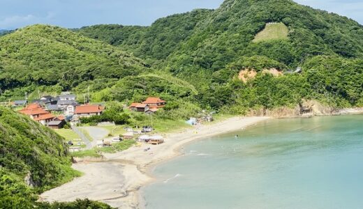 小沢見海水浴場と海の家 綺麗な砂浜と透明な青い海 鳥取市