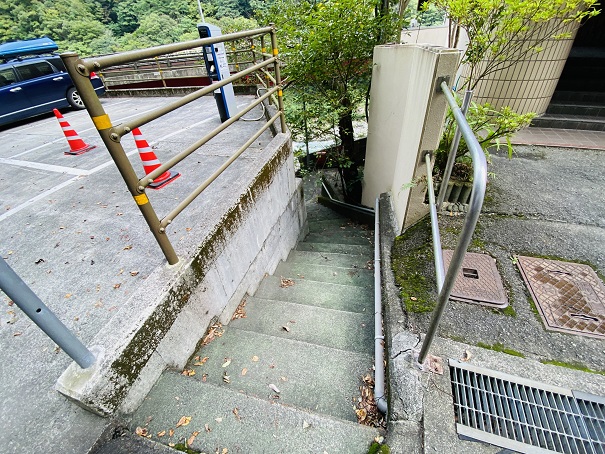 大歩危峡　藤川橋階段