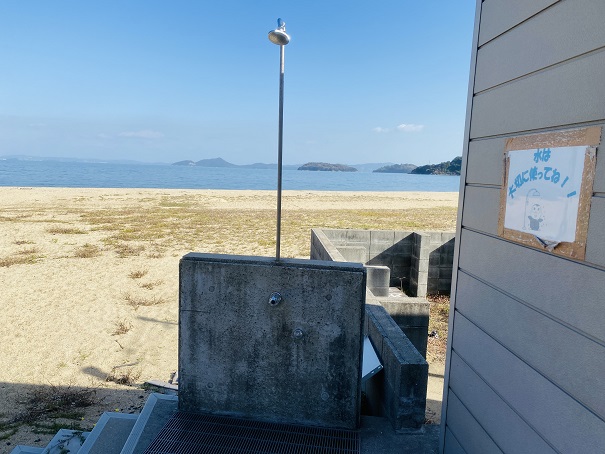 北木島　大浦海水浴場　シャワー