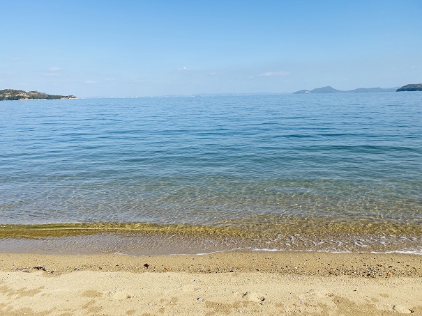 大浦海水浴場　地平線