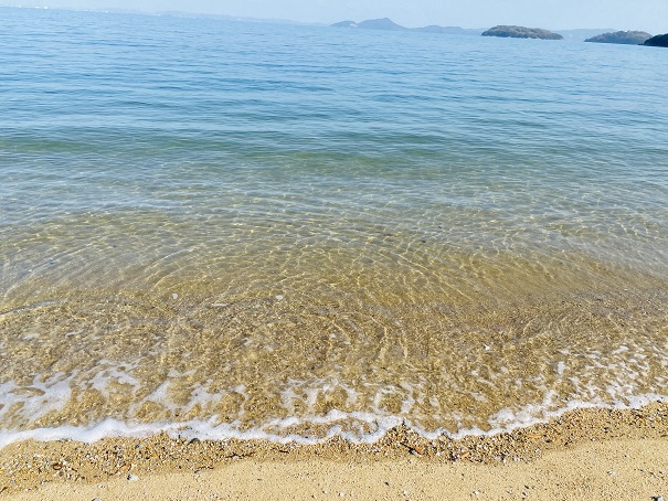 大浦海水浴場　透明度の高い海