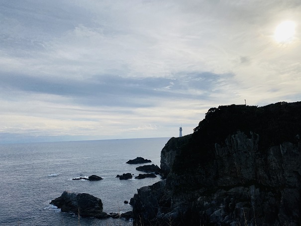 天狗の鼻展望台からの足摺岬の風景