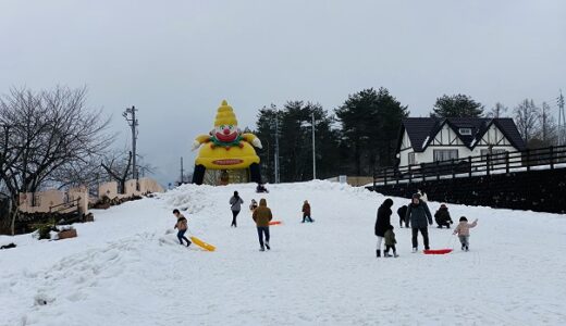 ヒルゼン高原センター ジョイフルパーク 無料そり場 雪遊び 真庭市
