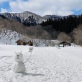 田浪キャンプ場　雪遊び