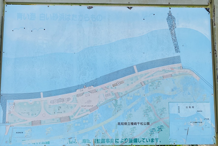 種崎海水浴場　案内図