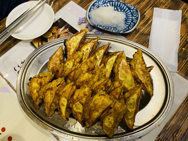 にんにく餃子 大根おろし付き(スダチはつきません)