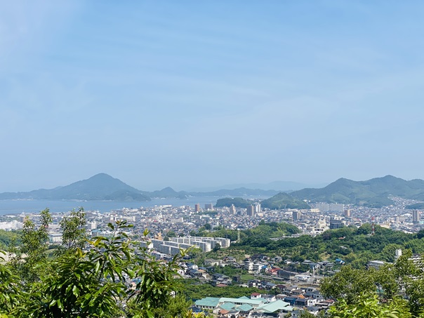 松山総合公園　展望所からの眺望