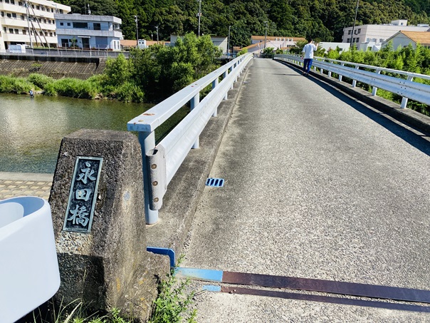 日和佐川川遊び　永田橋