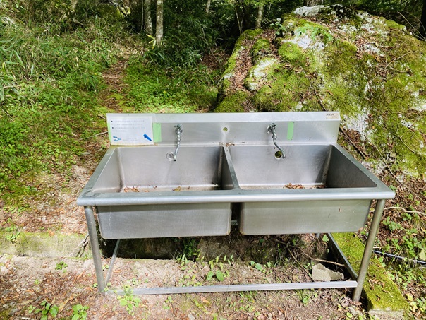 小田深山キャンプ場　炊事場