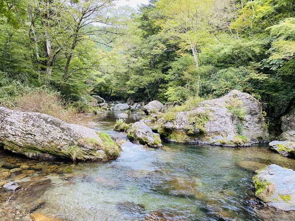 小田深山キャンプ場　川遊びできる場所