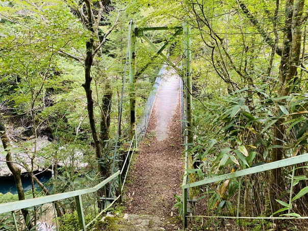 小田深山渓谷　安芸貞渕　つり橋