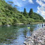 米の川城ハナ公園　川遊び