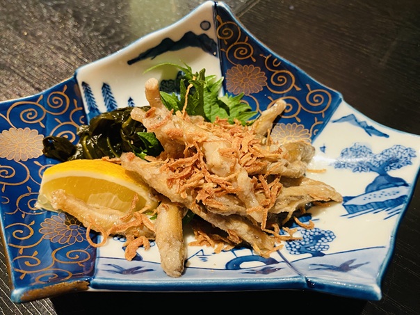 串揚げ くし彦　ワカサギの南蛮つけ