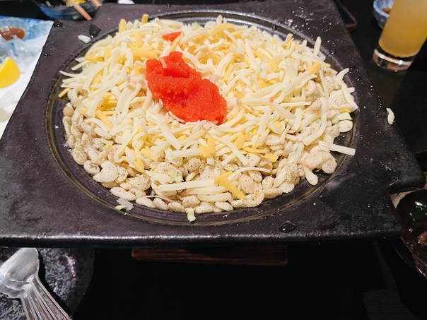 串揚げ くし彦　チーズと明太子のもんじゃ焼き