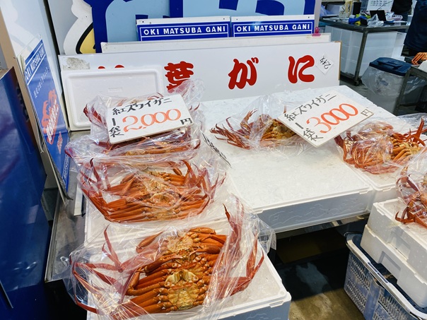 境港水産物直売センター　松葉ガニ
