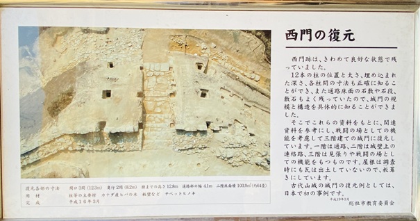 鬼ノ城　西門の復元