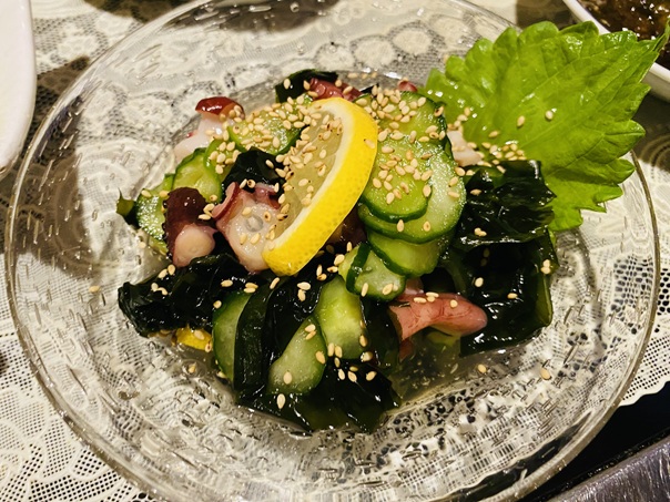 蛸とキュウリの酢の物