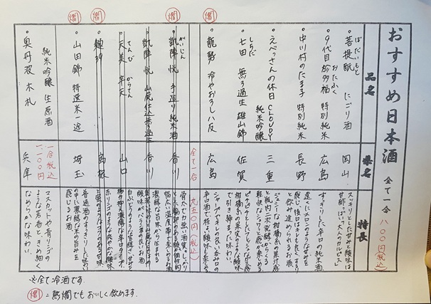 割烹居酒屋 隼　メニュー8